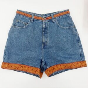 Vintage 90s Bill Blass High Waisted Mom Shorts in Medium Wash Size 29